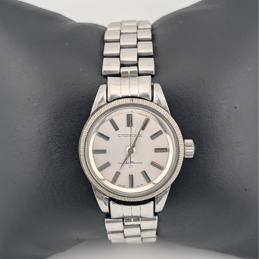 Vintage Citizen Carol Automatic 21J Para 40M Silver Tone Dial and Bracelet 26mm